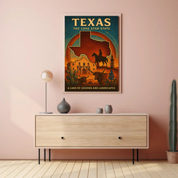 Texas Legends Western Adventure Cultural or Heritage Poster