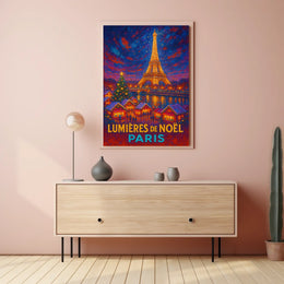 Lumières De Noël In Paris Poster