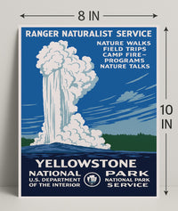 Yellowstone National Park Ranger Naturalist Service Poster PosterGoat