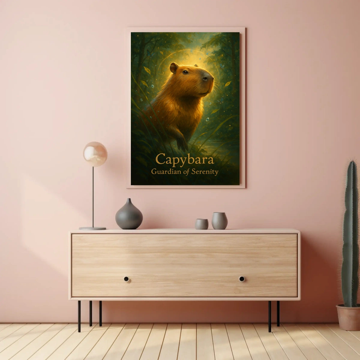 Capybara Guardian of Serenity Poster