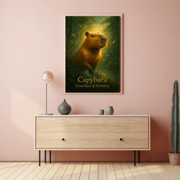 Capybara Guardian of Serenity Poster