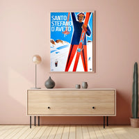 Santo Stefano dAveto Ski Poster