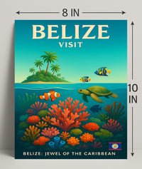 Explore Belize Poster PosterGoat