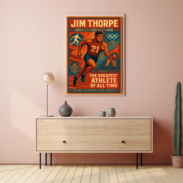 Jim Thorpe Legendary Athlete Poster