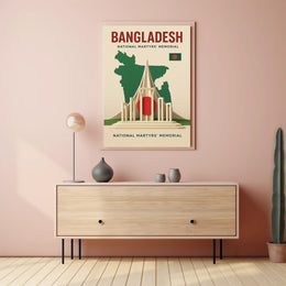 National Martyrs' Memorial Bangladesh Cultural Heritage Poster