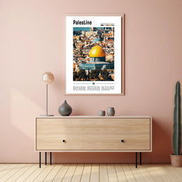 Vibrant Jerusalem Dome of the Rock Cultural Heritage Poster PosterGoat