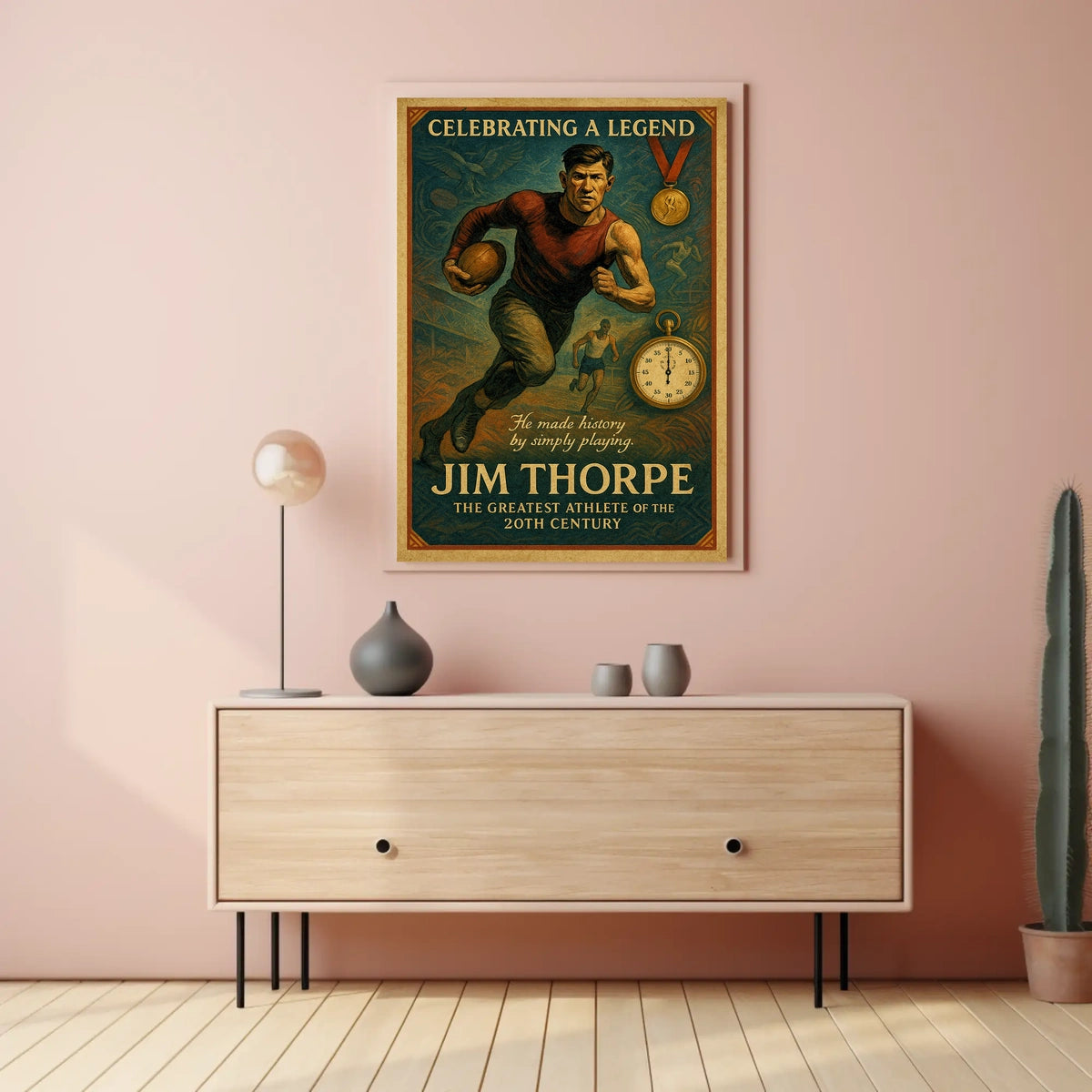Celebrating a Legend Jim Thorpe Poster