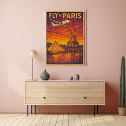 Fly To Paris Poster