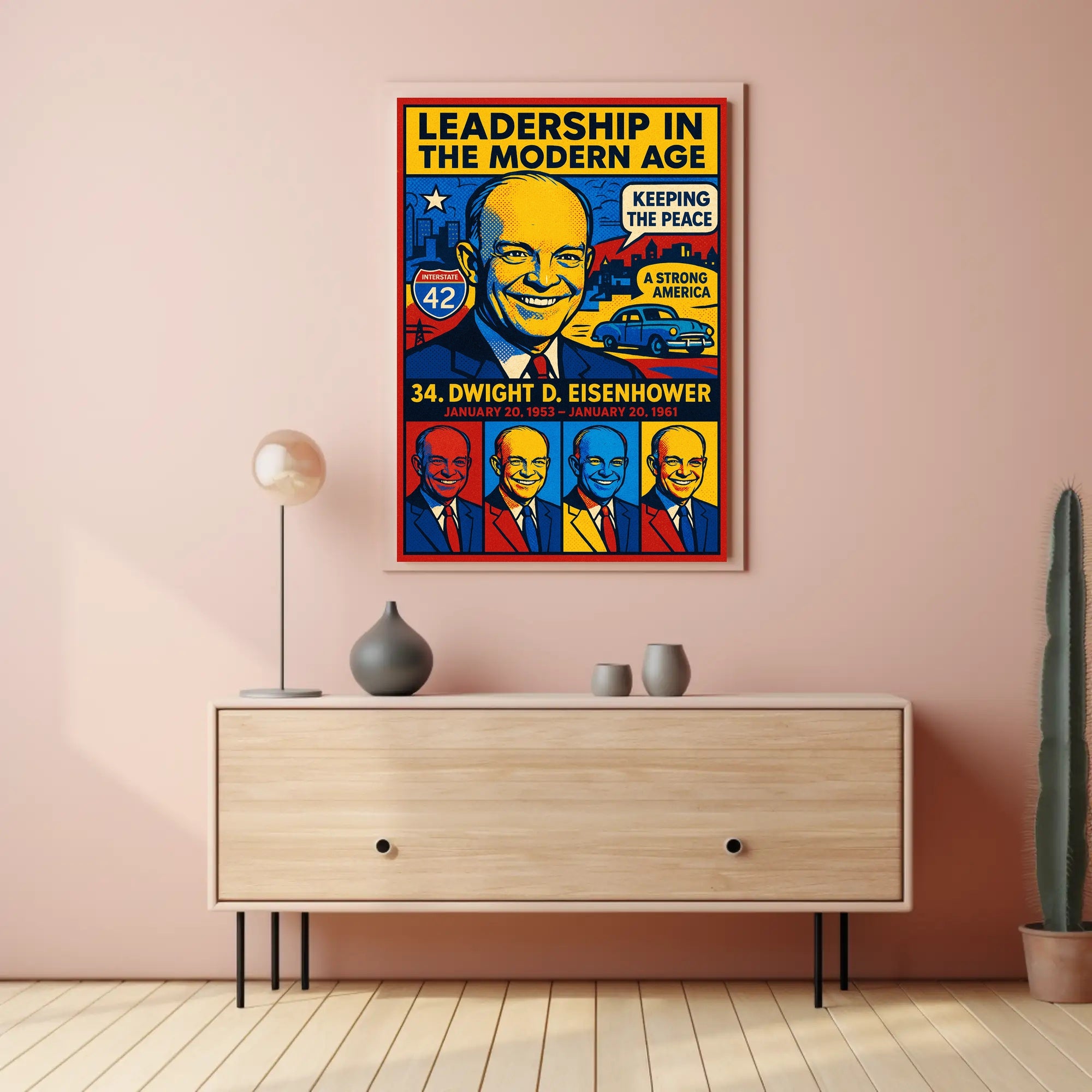 Dwight D. Eisenhower 34th President Poster PosterGoat