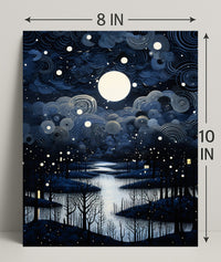 Enchanted Nightscape Poster PosterGoat