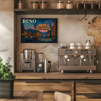 Reno Travel Poster The Biggest Little City Art