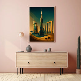 Dubai Skyline Architectural Marvels Poster
