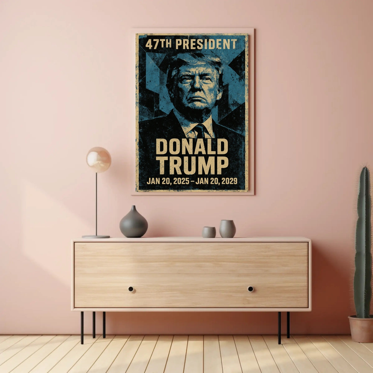 Trump Visionary Leadership Patriotism Realism Poster