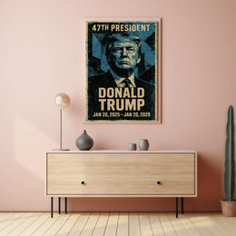 Trump Visionary Leadership Patriotism Realism Poster