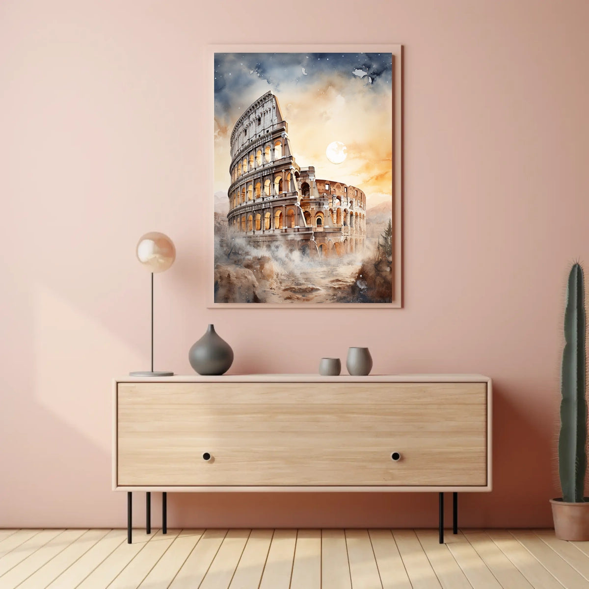 Colosseum Ancient Rome Travel Artwork Travel Poster