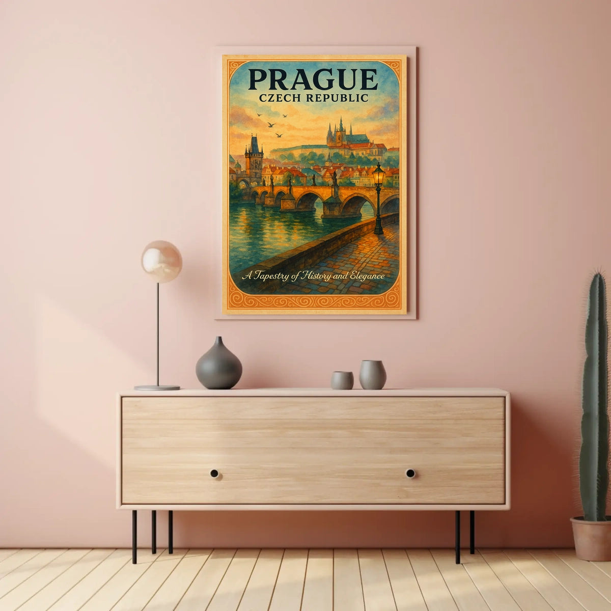 Prague A Tapestry of History and Elegance Poster