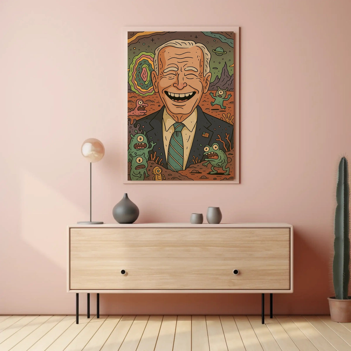 Presidential Cartoon Adventure Poster
