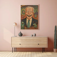 Presidential Cartoon Adventure Poster
