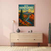 New Hampshire Autumn Landscape Poster