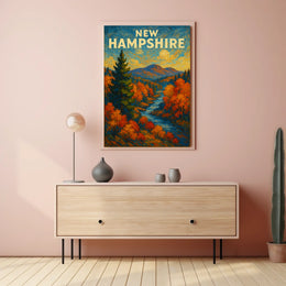 New Hampshire Autumn Landscape Poster