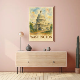 Capitol Building in Washington Poster