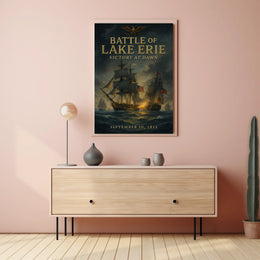 Battle Of Lake Erie Victory At Dawn Poster
