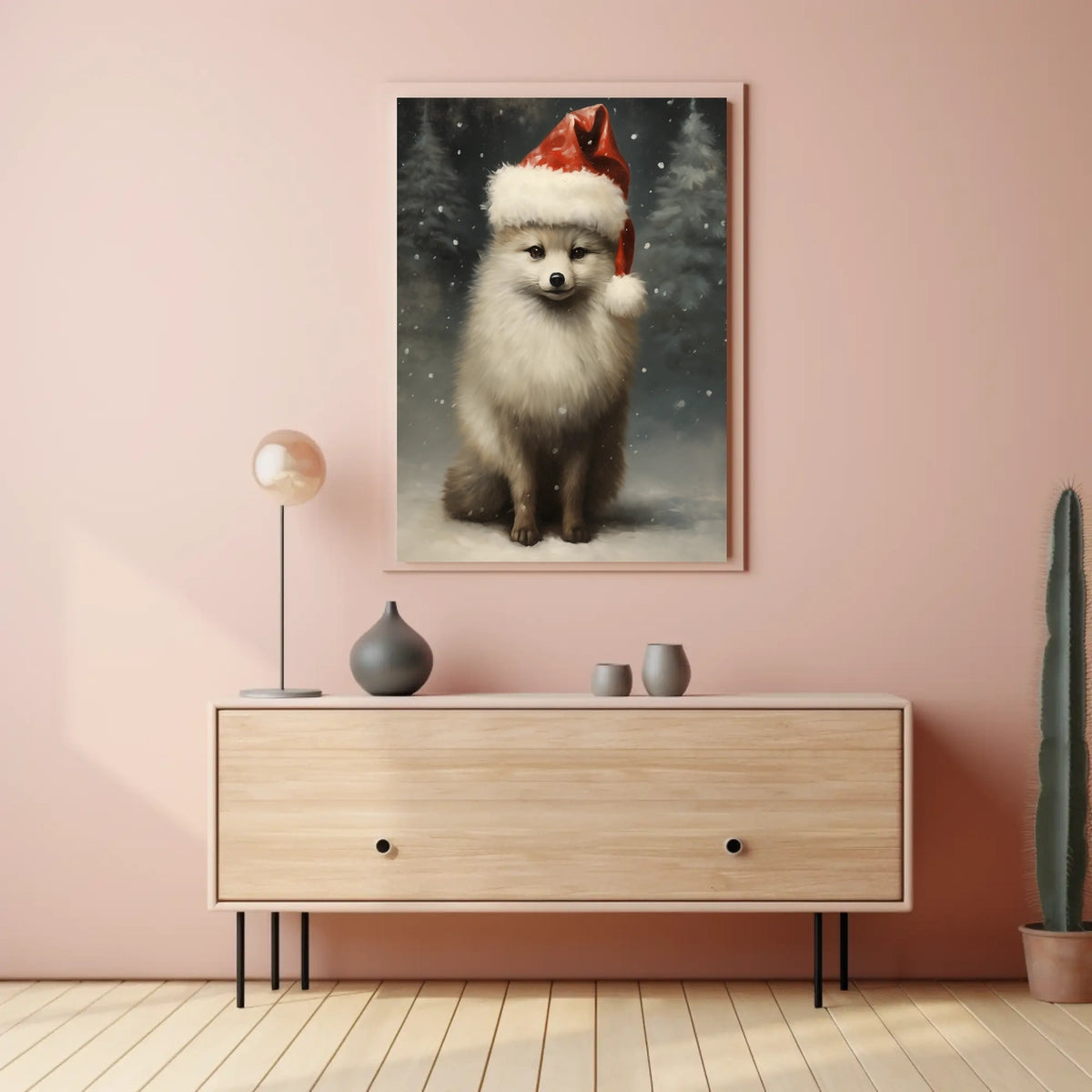 Festive Fox In Winter Wonderland Poster