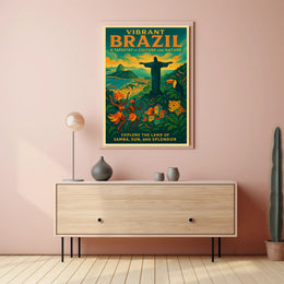Vibrant Brazil A Tapestry Of Culture Poster