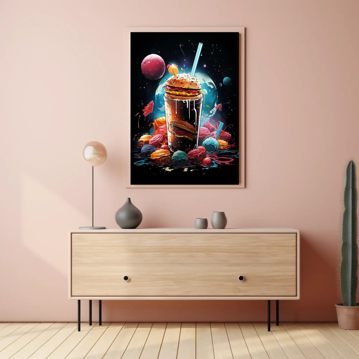 Cosmic Burger Fantasy Poster