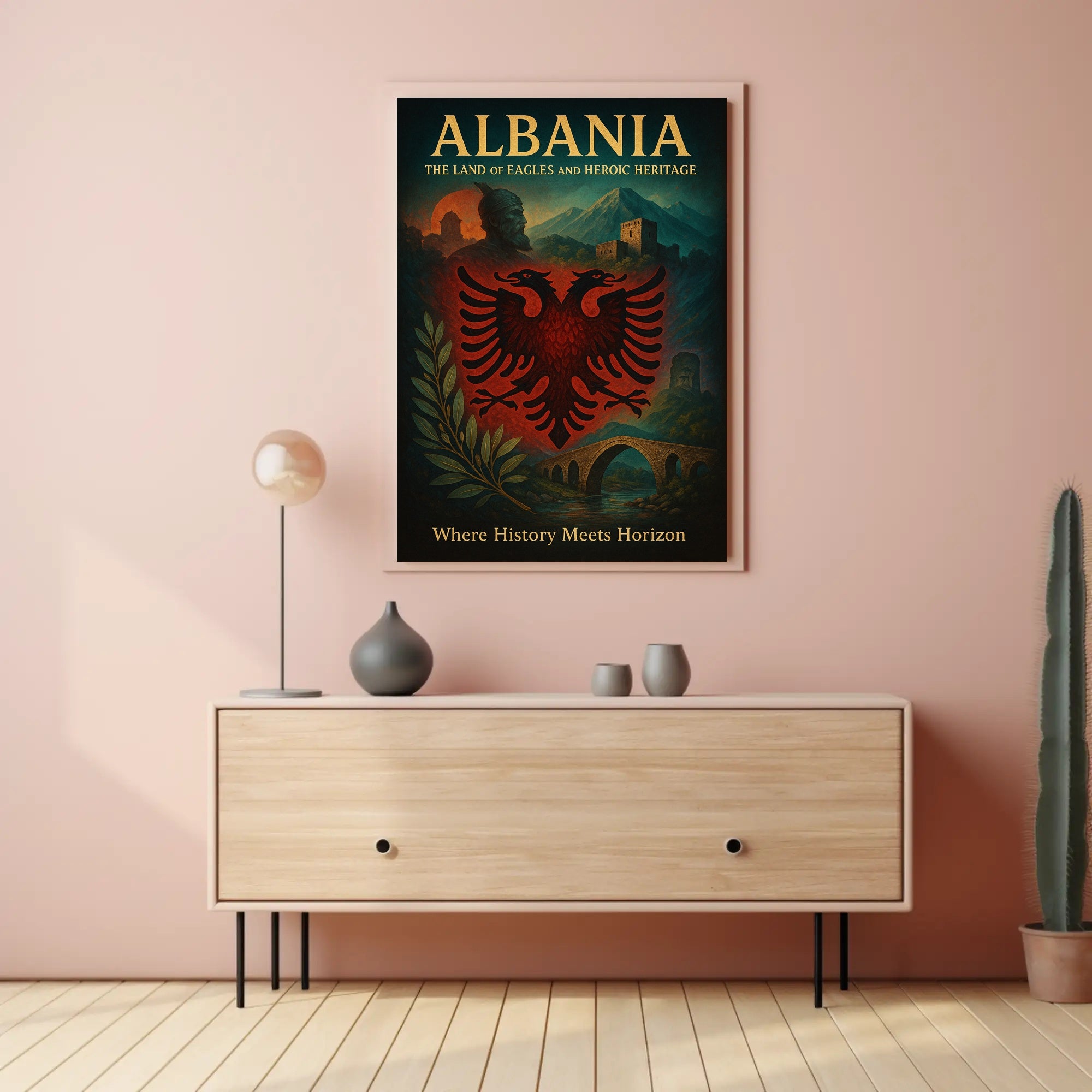 Albanian Pride: A Cultural or Heritage Poster