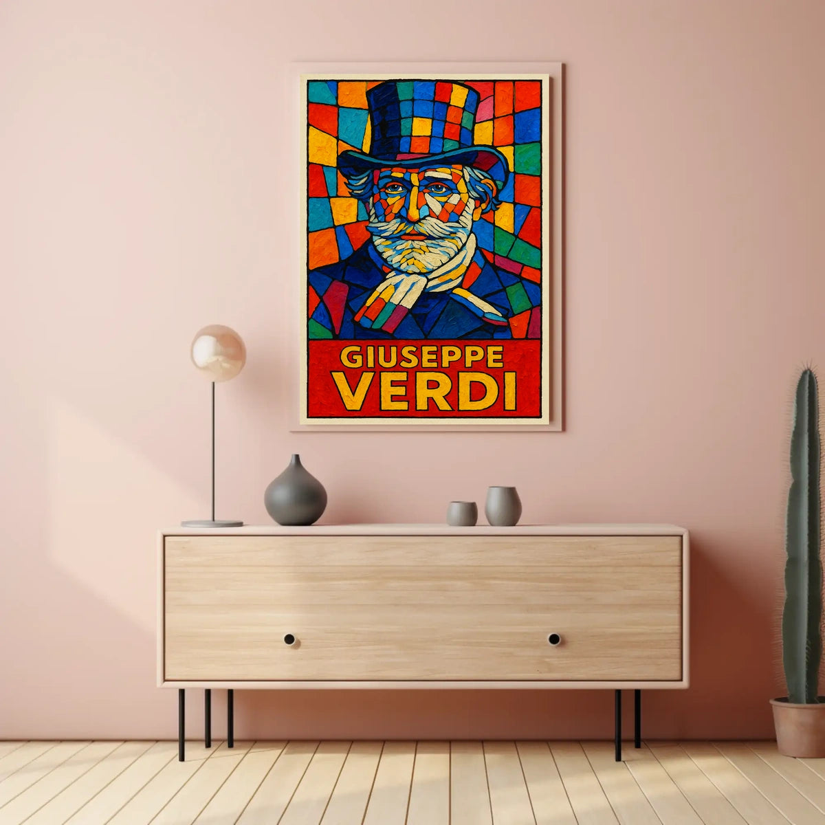Giuseppe Verdi A Vibrant Tribute Poster