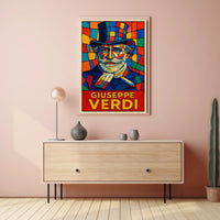 Giuseppe Verdi A Vibrant Tribute Poster