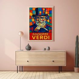 Giuseppe Verdi A Vibrant Tribute Poster