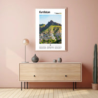 Kurdistan Mountain Landscape Cultural or Heritage Poster PosterGoat