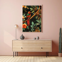 Tropical Bird in Paradise Wall Art Print