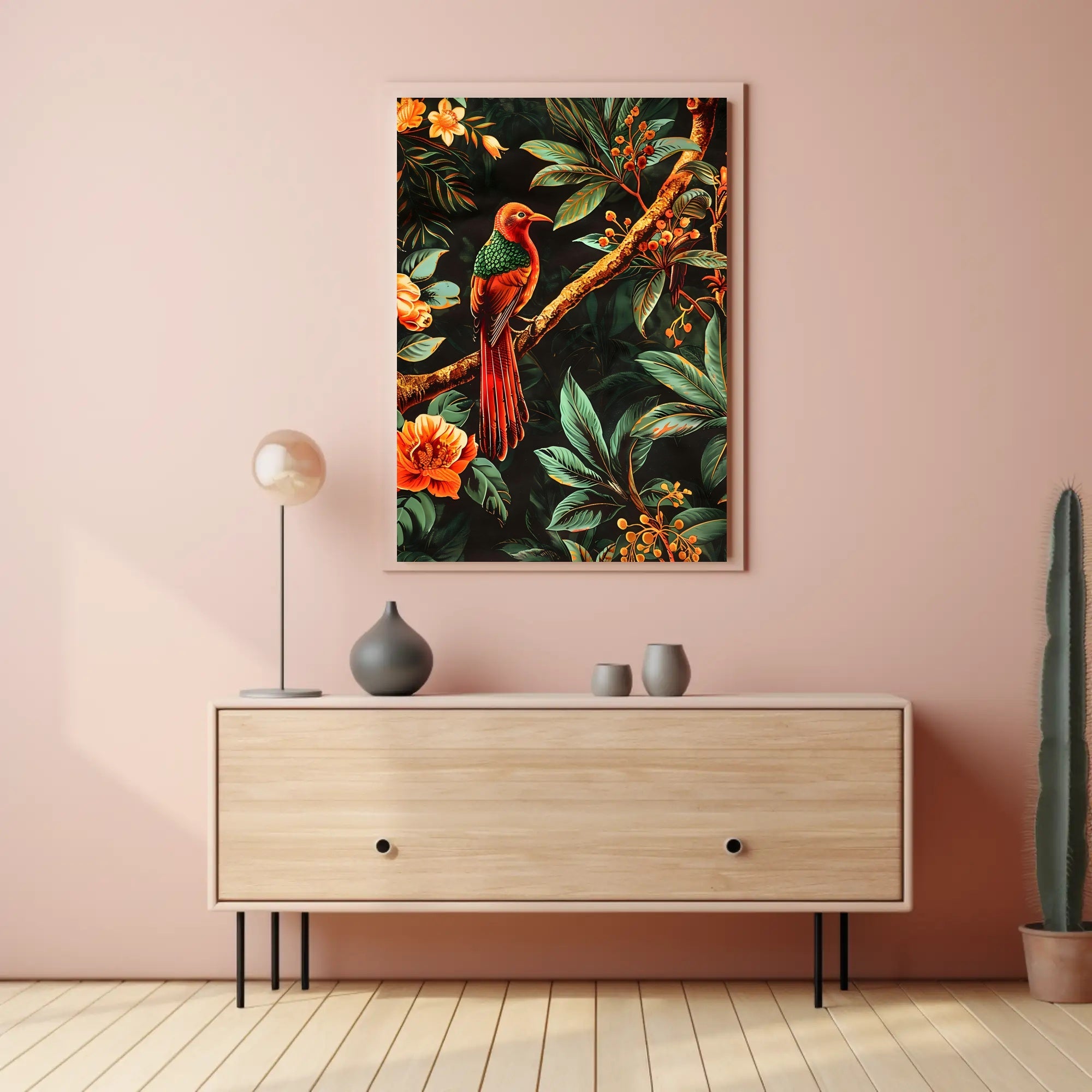 Tropical Bird in Paradise Wall Art Print