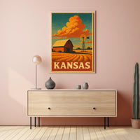 Kansas Countryside Charm Poster