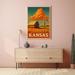 Kansas Countryside Charm Poster
