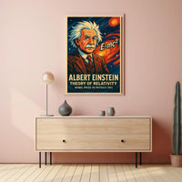 Einstein Relativity Theory Scenic Science Wall Art Wanderlust Educational Gift Poster