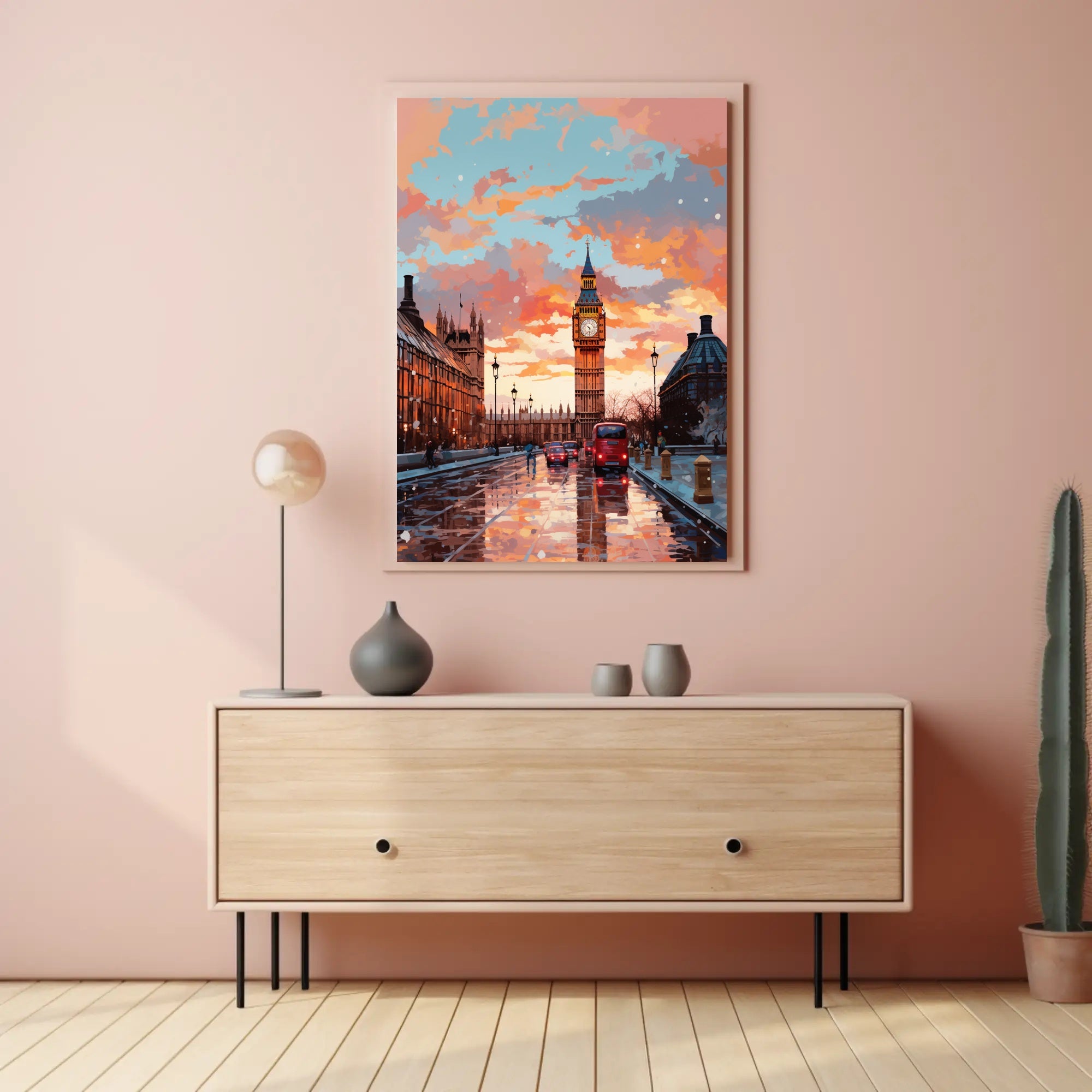 London At Dusk Poster PosterGoat