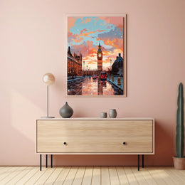 London At Dusk Poster PosterGoat