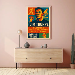 Jim Thorpe Legendary Athlete Poster