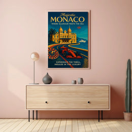 Majestic Monaco Poster