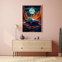 Desert Moon Drive Poster PosterGoat