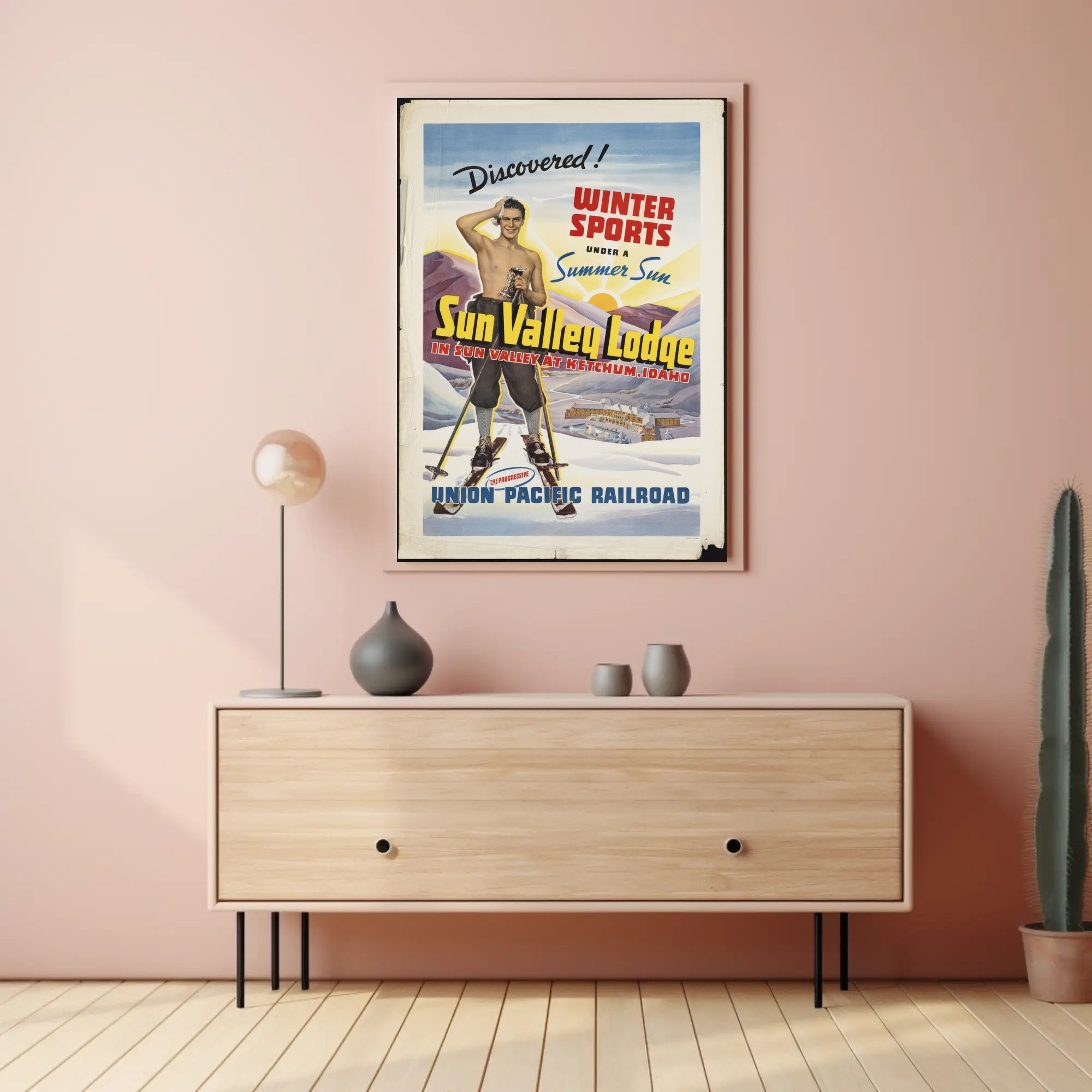 Winter Sports Adventure Sun Valley Travel Poster PosterGoat