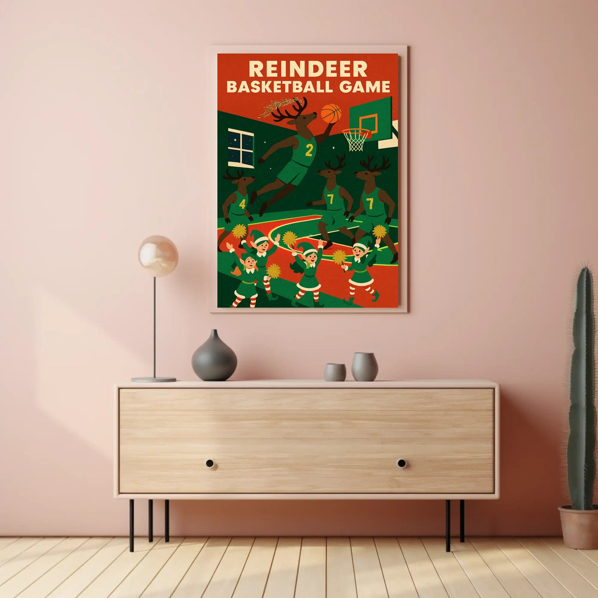 Reindeer Basketball Extravaganza Poster