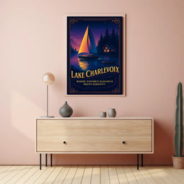 Lake Charlevoix Where NatureS Poster