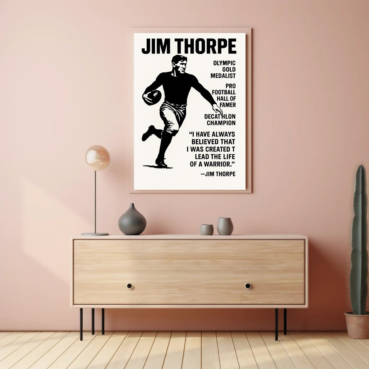 Celebrating Jim Thorpe A Legendary Athlete Jim Thorpe Poster