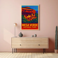 Mesa Verde Vintage Travel Collectors Poster