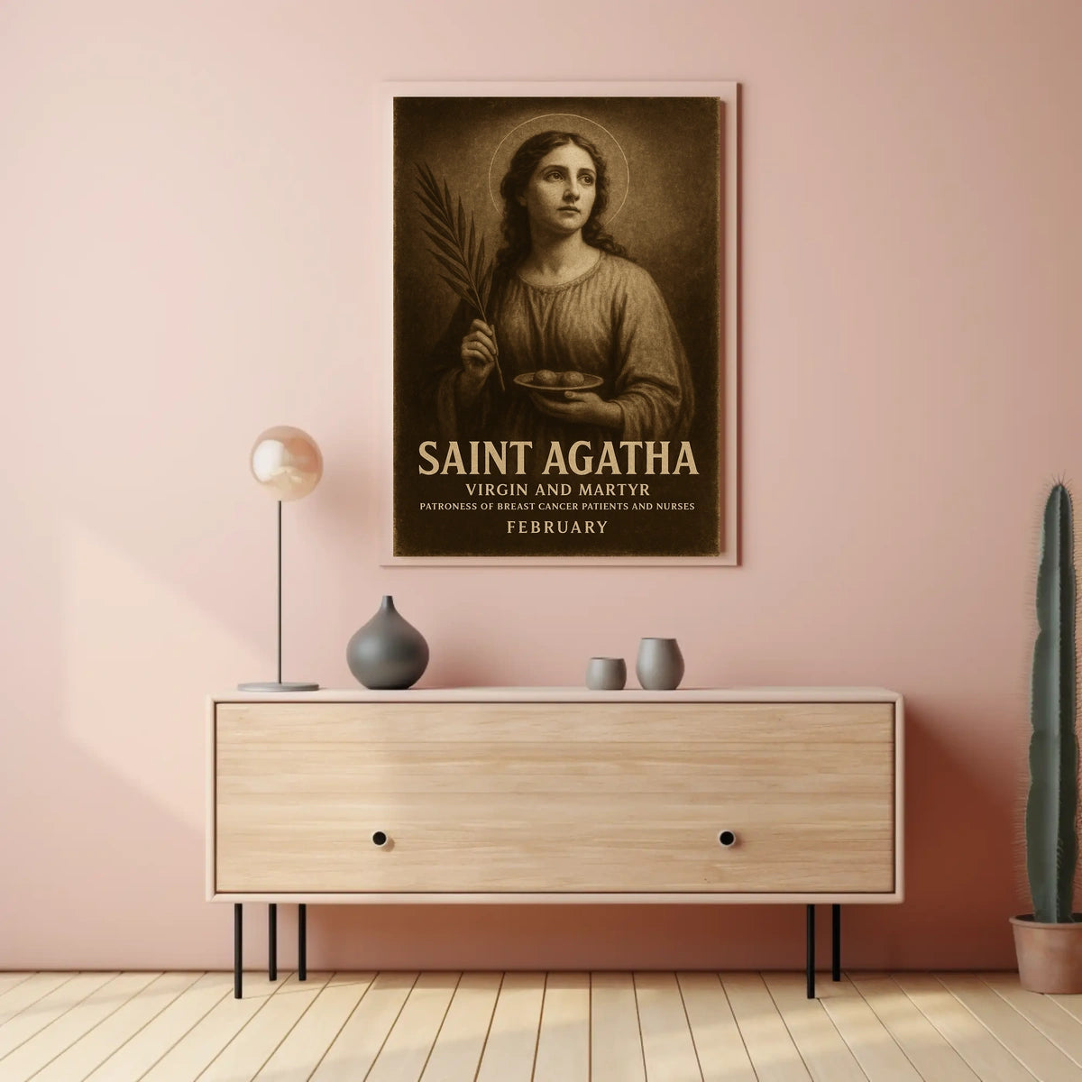 Saint Agatha Virgin And Martyr Poster